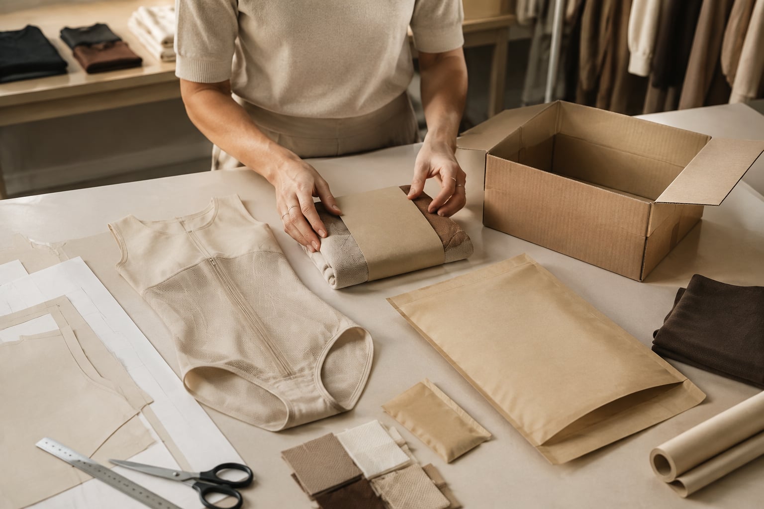 Packaging Compliance para shapewear private label en México